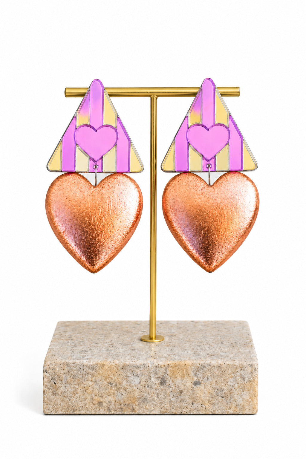 Copper Heart Pendientes - producto