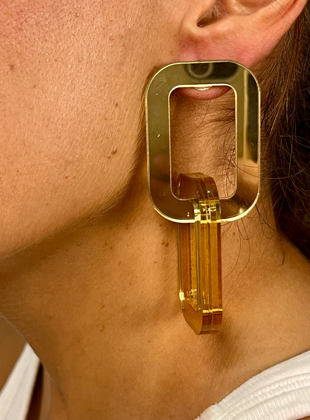 Golden Link Pendientes - modelo