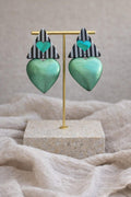 Golden Heart Pendientes