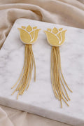 Tulip Golden Pendientes